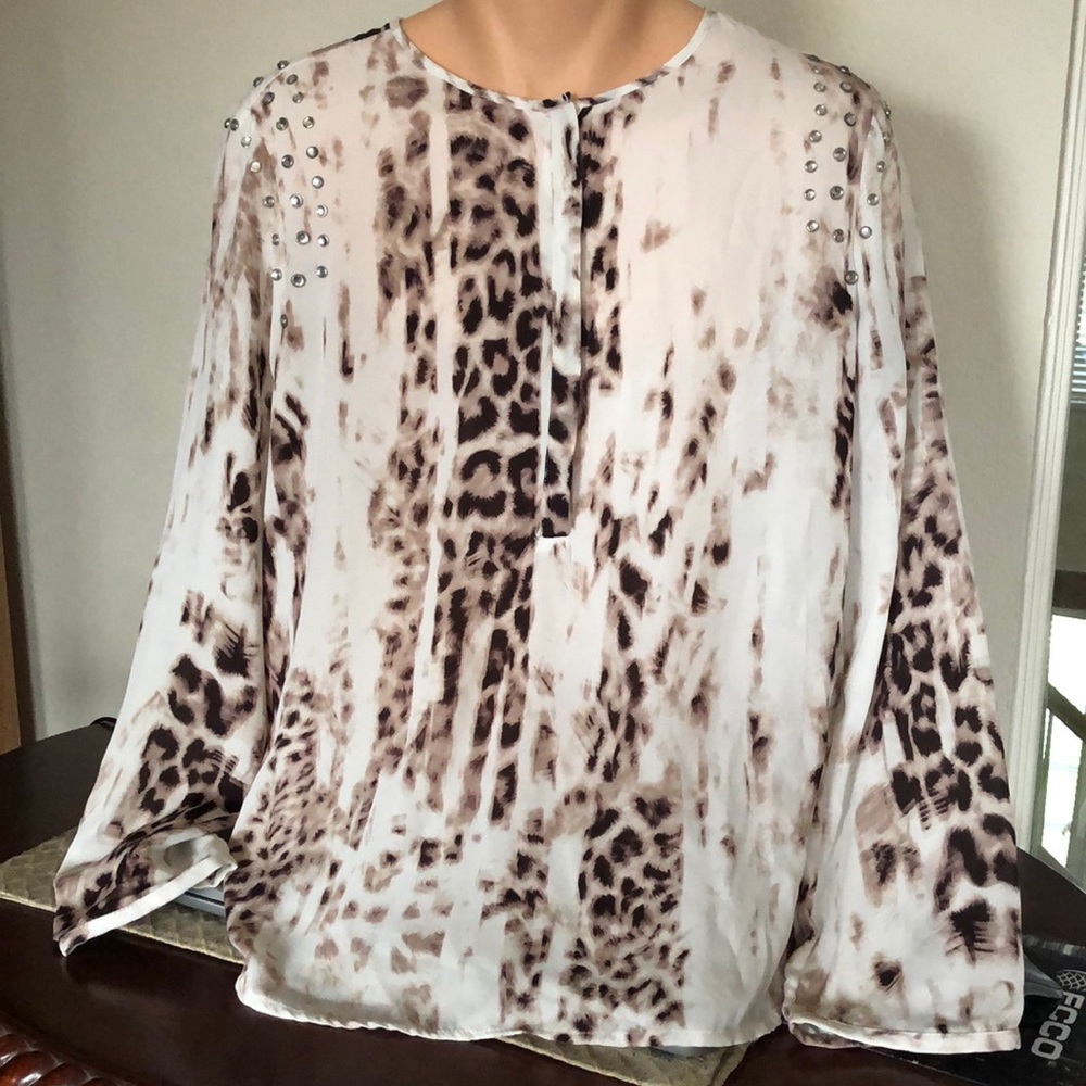 Ladies Leopard print blouse XL Jennifer Lopez